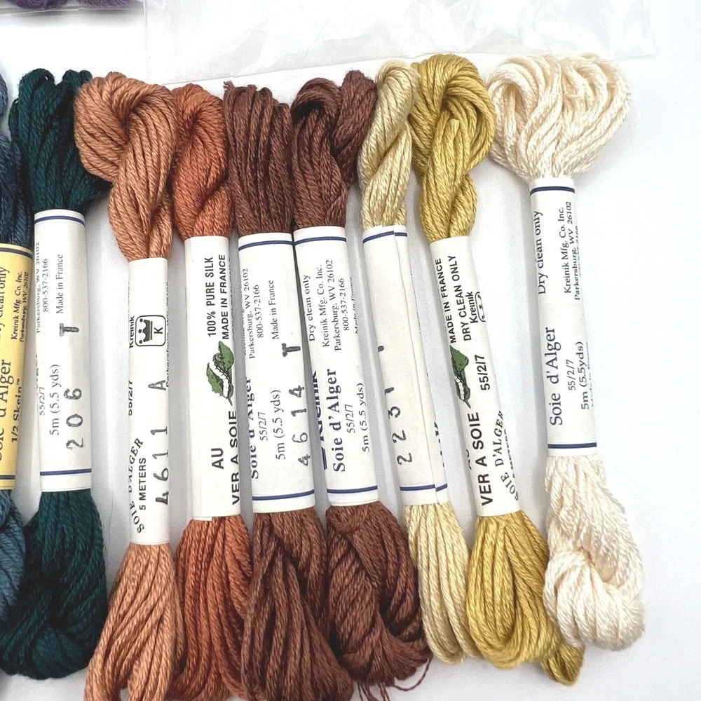 Silk Embroidery Floss Lot Kreinik Soie d'Alger Needlepoint Inc BeStitchMe More